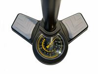 Pompe à air manuelle portable Jinta 120 PSI pour vélo de montagne avec manomètre, compatible avec les valves Presta/Schrader réversibles