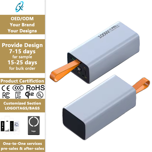 Portable 100W High-power Laptop Power Bank Bidirectional Fast Charging 50000 MAh Large Capacity Best Selling Mobile Power Supply