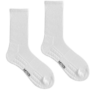 Chaussettes de sport blanches unies de haute qualité, épaisses, en tissu éponge, pour le basketball, la course à pied, le sport - Product Image 1