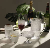 Verres à vin vintage transparents de couleur unie en gros, fabriqués à la machine, avec pied croisé, pour mariage
