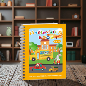 All'ingrosso riutilizzabile per bambini <span class=keywords><strong>disegno</strong></span> magico per scrivere libro da colorare libro di formazione per imparare libri di scrittura educativi libri di traffico - Product Image 1