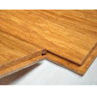 Parquets de sol d'intérieur en bambou tissé, serrure, 4 pièces