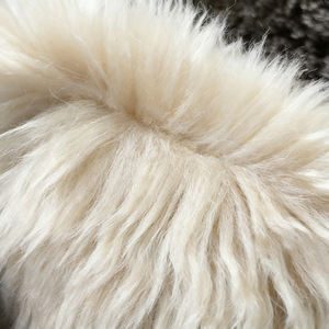 Natuurlijke groothandel schapenvacht tapijten echt leer met lang haar schapenvacht leer echt bont deken autobekleding dierenbont - Product Image 3