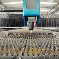 Machine de découpe laser à rail au sol de grand format 20KW pour tôles métalliques épaisses, table de travail segmentée de 13 mètres pour la fabrication de structures en acier