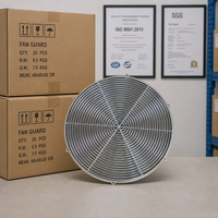 Grille de protection de ventilateur de climatisation industrielle en acier inoxydable
