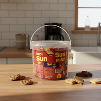 Conteneur alimentaire en plastique PP à faible MOQ, pots à bonbons en plastique transparent avec couvercles transparents pour l'emballage de chocolat, pots à friandises