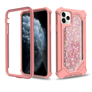 Venta caliente <span class=keywords><strong>el</strong></span> <span class=keywords><strong>brillo</strong></span> líquido de glitter de la pc <span class=keywords><strong>del</strong></span> tpu a prueba de golpes a prueba de caja <span class=keywords><strong>del</strong></span> <span class=keywords><strong>teléfono</strong></span> para iPhone 11 Pro - Product Image 5
