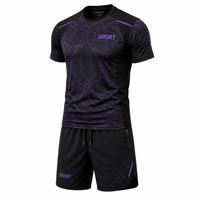 Conjunto de Camiseta Deportiva OEM con Diseño de Telaraña, Sublimada, Holgada, de Poliéster, para Entrenamiento, Fitness y Deportes
