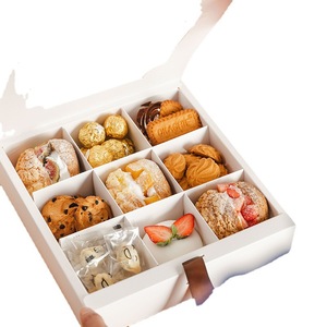 Offre Spéciale : Boîte à Gâteaux et Biscuits à <span class=keywords><strong>Neuf</strong></span> Compartiments, Pâtisserie Occidentale, Matériaux Recyclés Écologiques, Gaufrage Luxe, Finition Mate, Idéale pour <span class=keywords><strong>Sushi</strong></span> - Product Image 4