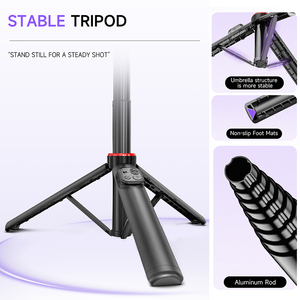 Estabilizador de Gimbal con Seguimiento Facial C22, Trípode de Aluminio, Palo Selfie de 1338 mm, Compatible con Cámara, Luz de Relleno, Plegable - Product Image 5