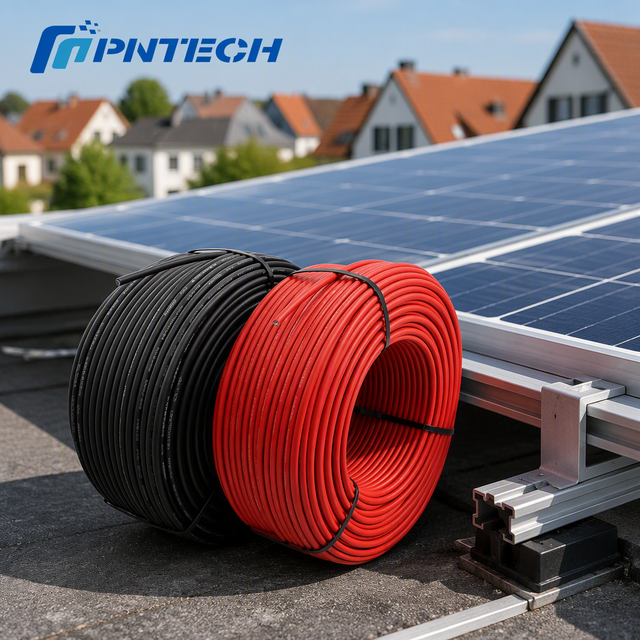 DC Power Cable H1Z2Z2-K 1x2.5 4mm2 PV Cable Electrical Wires Tinned Copper Adapter XLPO UV Resistance for Roof Pv Panels