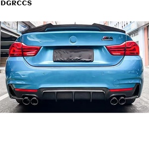 Difusor Trasero Deportivo de Fibra de Carbono con Doble Salida de Escape, Estilo 2013-2020, para Serie 4 F32 F33 F36, Fácil Instalación - Product Image 6