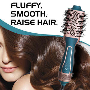 Lisseur ionique électrique professionnel <span class=keywords><strong>ENZO</strong></span>, peigne à air chaud volumateur, sèche-cheveux brosse en une seule étape - Product Image 4