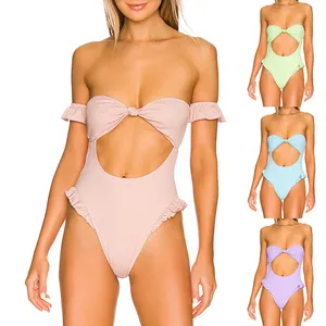 Pakaian renang Bikini wanita model baru Set Bikini pakaian pantai wanita pakaian renang satu potong dewasa layanan OEM dukungan cetak Digital