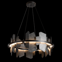 Luminaire suspendu en fer noir vintage industriel américain, anneau décoratif, lustres pour salon, pierre noire, luminaire LED noir