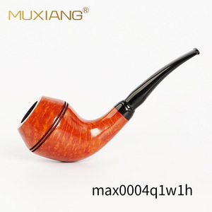 Muxiang Briar Wood Smoking Pipe Bent Type Max0004s2w1h Tobacco Pipe - Product Image 3