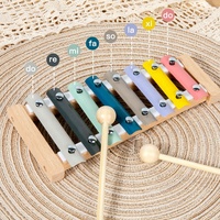 Musical Instrument 7 Piece Set Musical Game Educational Wood Children's Toy Musical Instrument Set