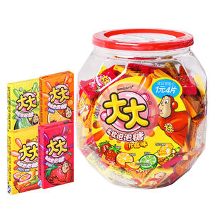 Collations asiatiques multi-saveurs, baril de <span class=keywords><strong>chewing</strong></span>-<span class=keywords><strong>gum</strong></span> de 150 pièces, <span class=keywords><strong>chewing</strong></span>-<span class=keywords><strong>gum</strong></span> nostalgique à la mode ancienne, à mâcher longtemps, collations pour enfants, goût fruité, emballé en sachet - Product Image 4