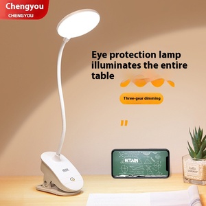 Sinh viên nghiên cứu đầu giường ký túc xá phòng ngủ chiếu sáng trắng <span class=keywords><strong>LED</strong></span> USB sạc bảo vệ mắt Clip Phong Cách Hiện Đại Đèn bàn di động - Product Image 5