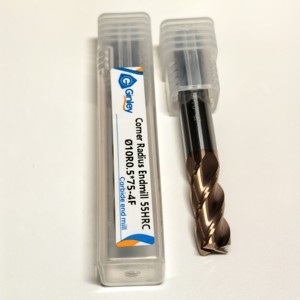 Ginley tùy chỉnh độ chính xác góc bán kính endmill độ cứng cao 4-Flute thẳng chân góc bán kính cuối dao phay - Product Image 2