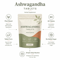 Ashwagandha de haute qualité, adapté aux végétaliens, haute résistance 3000mg, complément alimentaire, comprimés d'Ashwagandha pour hommes et femmes