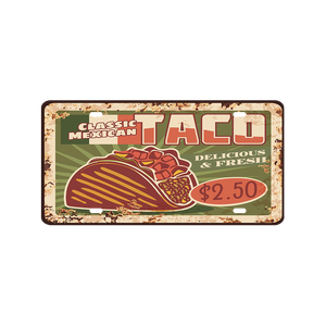 Plaque d'immatriculation décorative personnalisée 15*30cm imprimée en relief en métal pour voiture moto Panneau publicitaire en étain Décoration avec de grosses réductions - Product Image 3