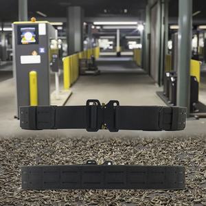 Ceinture tactique MOLLE unisexe robuste avec étuis intérieurs et extérieurs en nylon à dégagement rapide pour la sécurité, les activités utilitaires, la chasse et le camping - Product Image 1