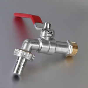 Robinet en laiton à poignée unique, montage sur plan, style industriel, pour usage extérieur, jardin, machine à laver - Product Image 2
