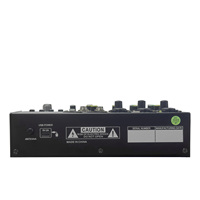 Console de mixage audio professionnelle GT9 à 6 canaux, 24 bits, 256 effets DSP pour diffusion en direct