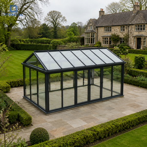 Véranda en aluminium et <span class=keywords><strong>verre</strong></span>, à toit incliné, double vitrage, isolation thermique pour maison et jardin au Royaume-Uni - Product Image 4