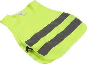 Gilet réflecteur pour enfants Gilets réfléchissants haute visibilité pour les activités nocturnes en plein air Gilet à bavette jaune néon pour le vélo - Product Image 6