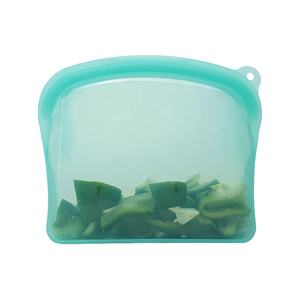 Leakproof Sealable Reusable Eco Friendly Food Storage Silicone Food <b>Bags</b> - Product Image 3