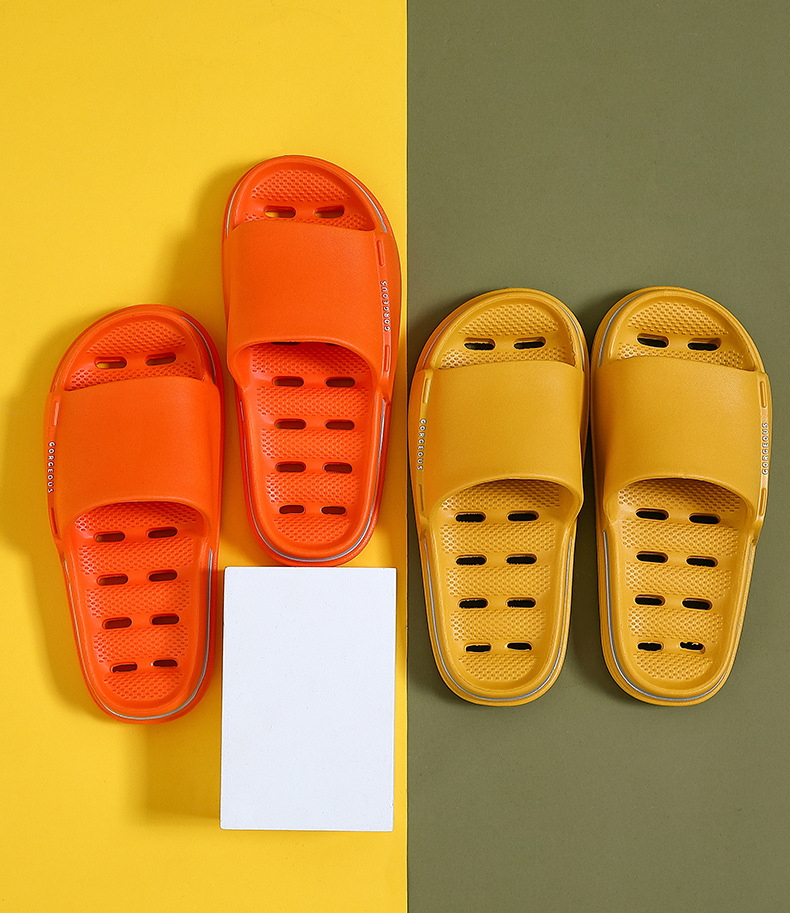 Men Hollowed Bathroom Non-slip Flop Slippers Non-slip Indoor Outdoor Beach Slide Shoes