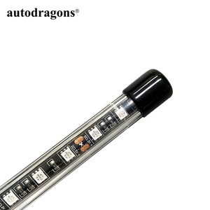 AUTODRAGONS Antenne flexible bicolore blanc et rouge 0,9 m 1,2 m 1,5 m 1,8 m, lumière LED pour véhicules tout-terrain 4x4, pick-up - Product Image 6