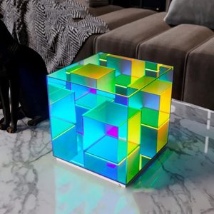 2024 nouveau style moderne créatif Table éclairage Rubik's Cube Multi couleur fête LED veilleuse vacances noël - Product Image 4