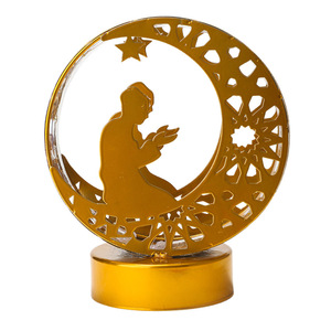 Lámpara de Luna de Hierro Forjado, Bola Dorada con Forma de Castillo Estrellado, para Mesa de Comedor, Hotel, Restaurante, Dormitorio, Fiestas, Ambiente Festivo - Product Image 5