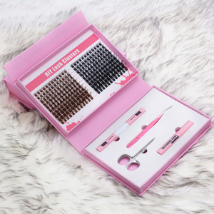 Kit de cils DIY Sulv, nouveau design, cils segmentés 20D 30D 40D, cils individuels en grappe, cils moelleux, kit d'extension de cils DIY - Product Image 4