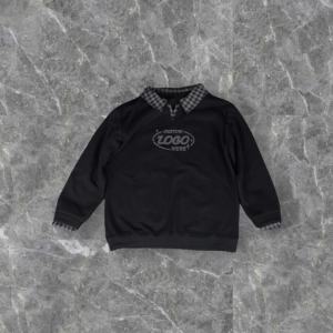 Sweat-shirt à capuche vintage à double couche avec patchwork à carreaux, personnalisé, 100% coton - Product Image 4