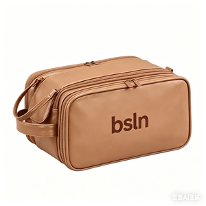 Bolsa de Maquillaje Personalizada con Logotipo para <span class=keywords><strong>Hombre</strong></span>, Bolsa de Aseo de PU Impermeable de Gran Capacidad, Bolsa de Almacenamiento Multifuncional - Product Image 2