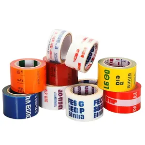 Custom Impresso Biogradeable Água Ativado PVC Box Embalagem Fita Adesiva para Embalagem, Pacote Personalizado Tape Skoch