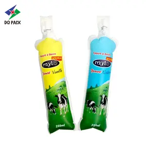Barrier PE PP NY Printed Plastic Injection Special Shaped Pouch Packaging Bag For Drink Juice Beverage Automatic Packing