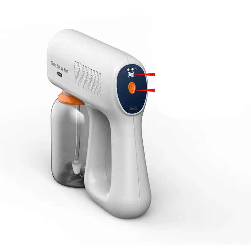 New Portable Wireless Electric Sprayer USB Rechargeable Blue Light Sprayer Home Garden Fogger Machine