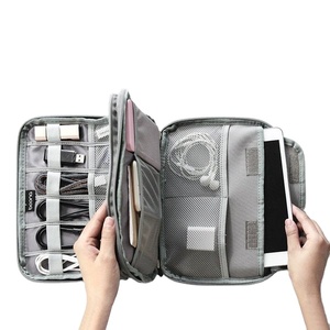 Cable Organizer Bag Universal Portable Zipper Gadget Digital Electronic Organization Travel USB Cable File Storage Organizer Bag Pouch