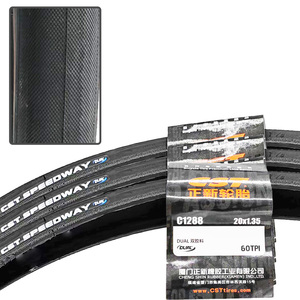 Pneus C S T originaux 20x1.35 20x1 1/8 C1288 60TPI <span class=keywords><strong>Speedway</strong></span> et chambre à air presta valve pour BMX racing - Product Image 1