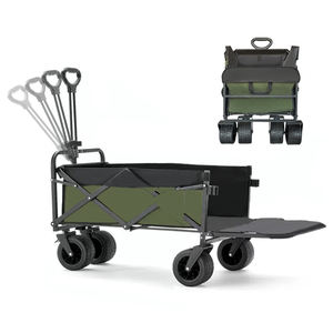 Chariot de plage pliable à grande capacité et robuste, chariot utilitaire pliable, chariot de jardin portable, chariot de camping, chariot de courses OEM - Product Image 1