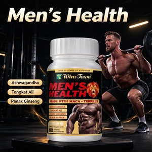 Capsules Énergisantes pour Hommes : Complément Cérébral au Ginseng, Détox Alimentaire, Ginkgo, Maca Végétalienne, Poivre Noir – Gélules Souples - Product Image 1