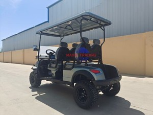 Carrito de Golf Eléctrico Clásico de 4 Plazas con Chasis de Acero y Almacenamiento para Todoterreno - Product Image 6