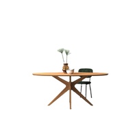 Ensemble de table à manger ronde moderne en bois massif pour la maison, le bar, la cuisine, l'appartement, l'hôtel