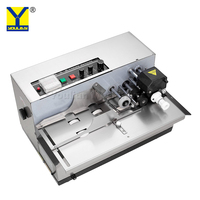 Machine de codage portable MY-380F en acier inoxydable à rouleau d'encre chaude pour sachets alimentaires, numéro de lot, date d'expiration, entraînement électrique