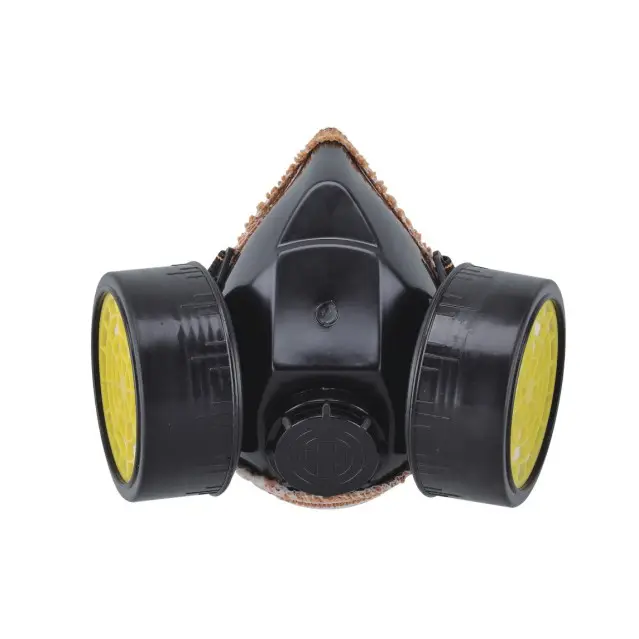 2022 factory half face gas mask chemical respirator with double filter